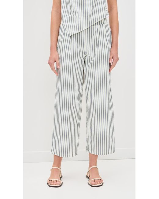 LNA White Finley Pull On Pants