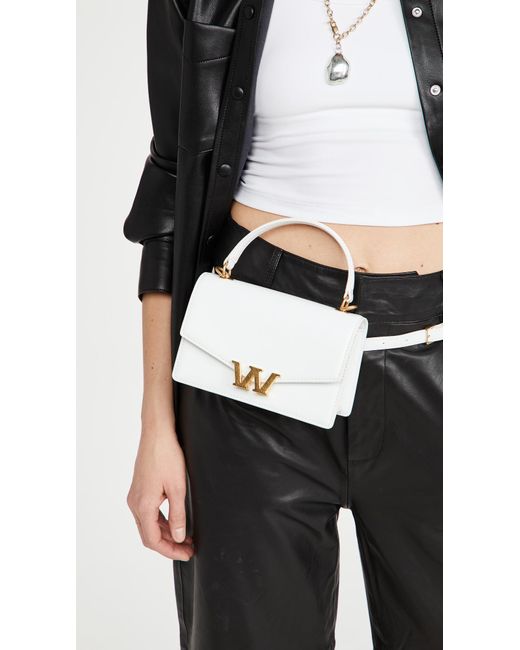 Alexander Wang Leather W Legacy Mini Satchel in White | Lyst