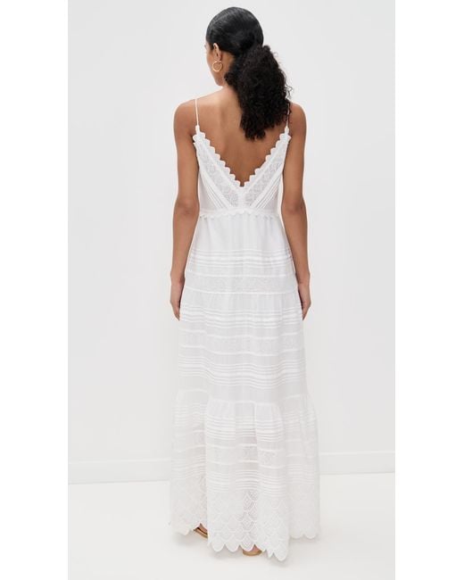 LoveShackFancy White Terria Dress