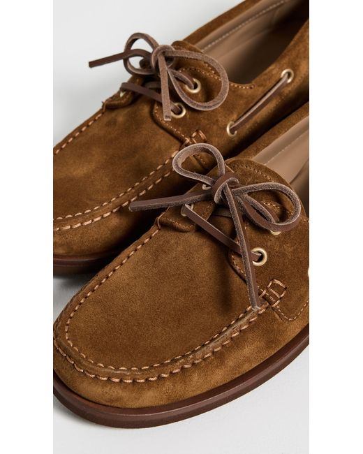 Gianvito Rossi Brown The Vande Boat Shoes