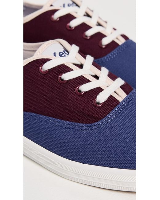 Keds Blue Champion Canvas Colorblock Sneakers