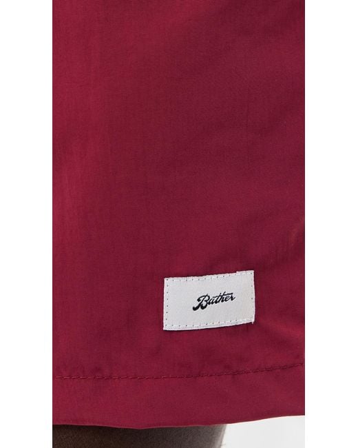 Bather Red Solid Swim Trunks 5 for men