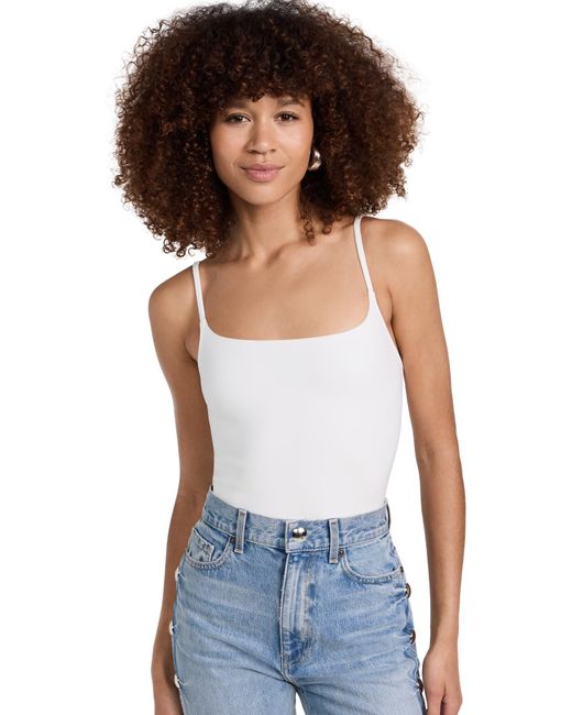 Commando Blue Neoprene Cami Thong Bodysuit