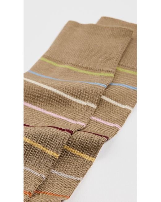 Paul Smith Natural Keith Signature Socks for men