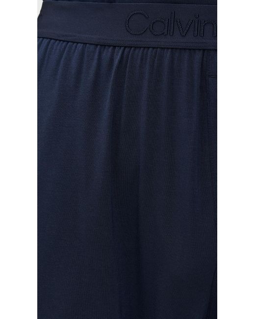 Calvin Klein Blue Modern Modal Sleep Shorts for men