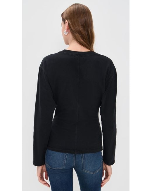 EB DENIM Black Long Sleeve Eero Tee