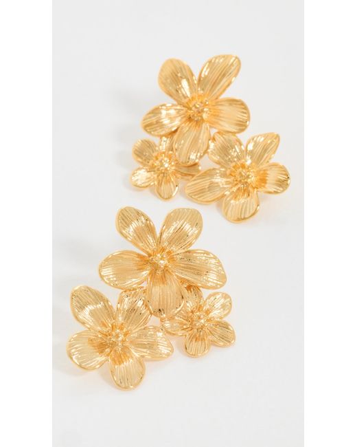 Shashi Metallic Botanique Studs