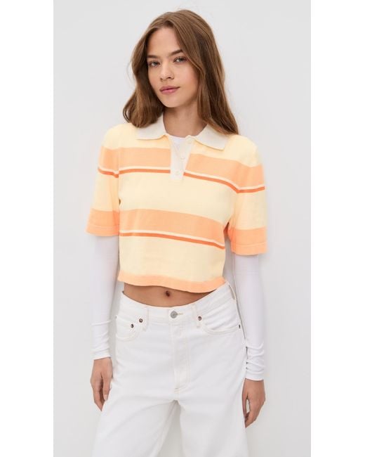 Le Bos Black Short Sleeve Striped Polo