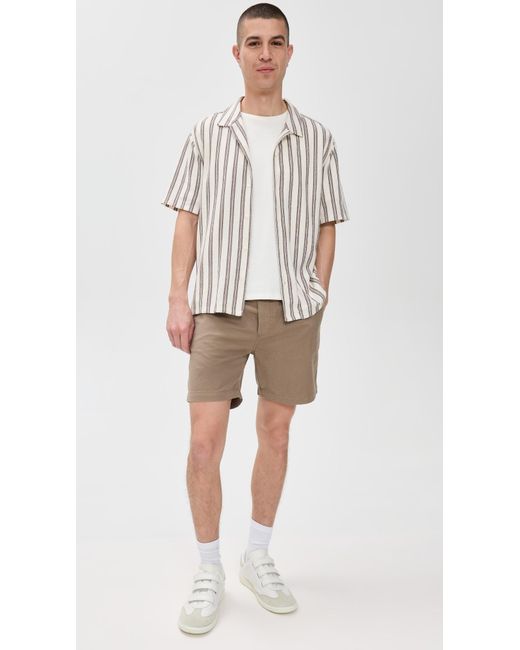 Faherty Brand Natural Essential Drawstring Shorts for men
