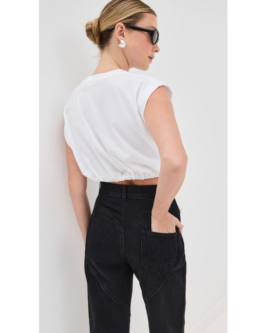 Area Black Crystal Heart Jeans