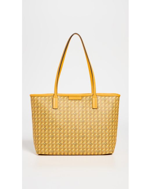 Tory Burch Everready Small Tote in Yellow Lyst