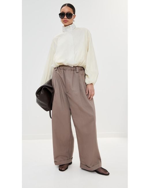 MERYLL ROGGE Brown Drawstring Chino Pants