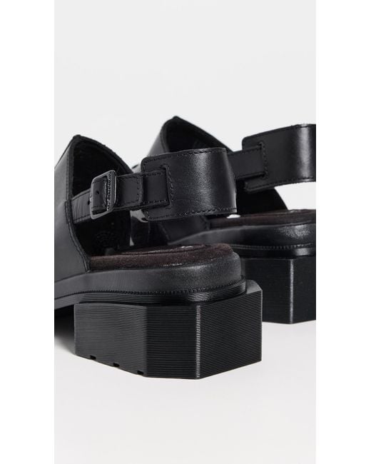 Dr. Martens Black Maybole Open Toe Wanama Sandals