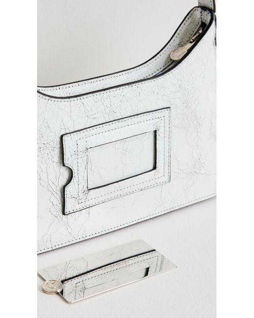 Acne White Leather Bag