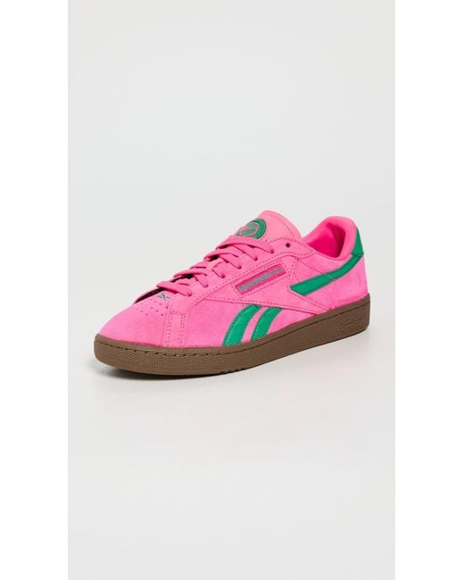 Reebok Pink Club C Grounds Uk Sneakers