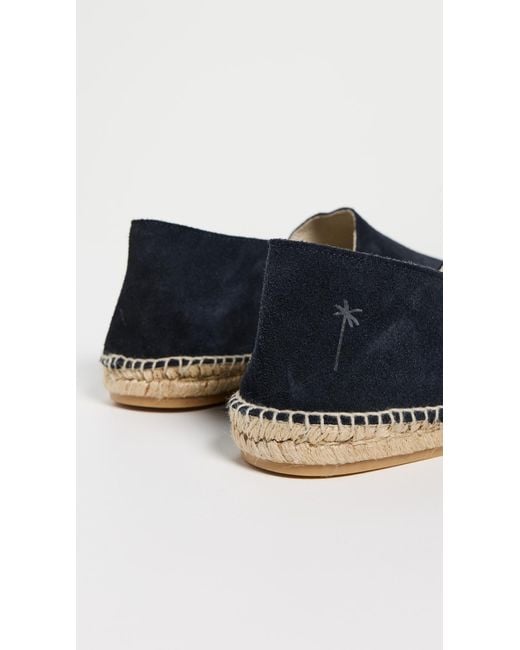 Manebí Blue Suede Square Toe Espadrilles for men