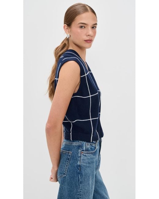 Jonathan Simkhai Blue Rozzi Vest