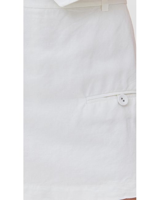 Le Bos White Simone Skort
