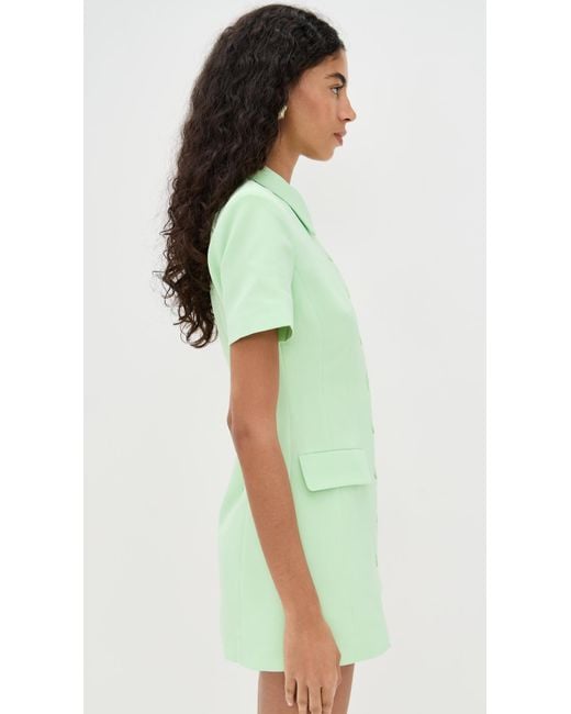 Lioness Cheri Short Sleeve Mini Dress in Green | Lyst