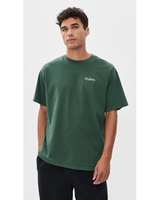 Malbon Golf Green Bermuda Baldwin Tee for men