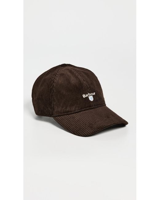 Barbour Black Preston Corduroy Cap for men