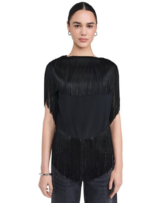 トップス MAISON MARTIN MARGIELA FRINGE T-SHIRT MAISON MARGIELA Décortiqué Fringe T-shirt - Wrong Weather