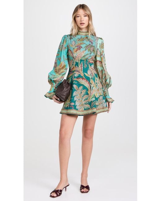 ALMAIS Franca Mini Dress in Blue | Lyst ALMAIS Franca Mini Dress in Blue | Lyst