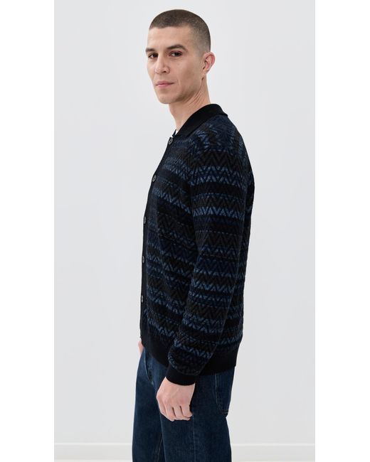 Missoni Blue Buttoned Cardigan for men