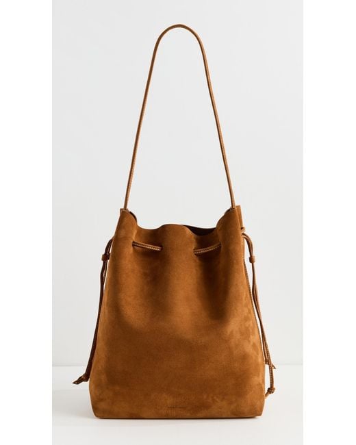 Mansur Gavriel Brown Drawstring Cabas Bag