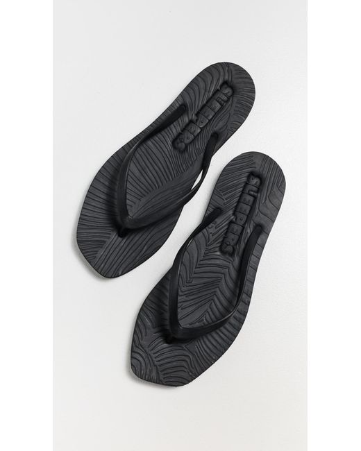 Sleeper Black Tapered Flip Flops