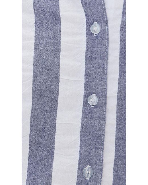 Le Bos Blue Cecillia Button Down