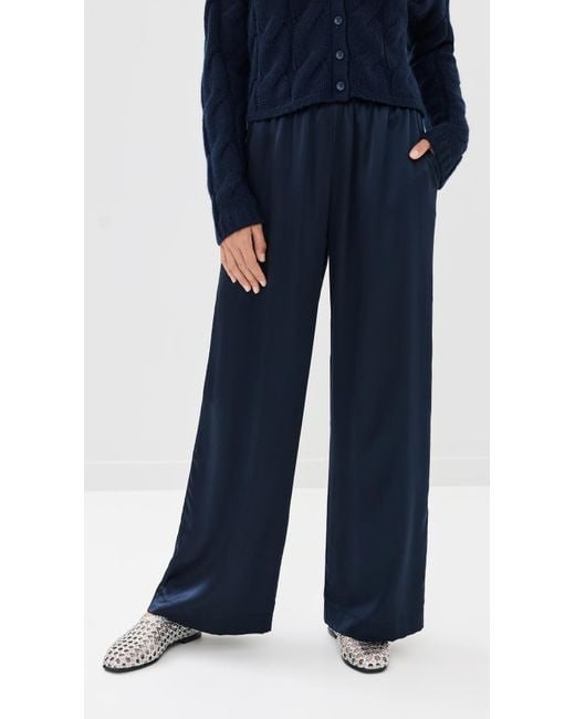 SABLYN Blue Brynn Pull On Wide Leg Pants