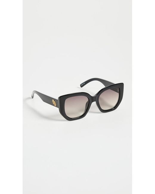Le Specs Black Euphoria Sunglasses
