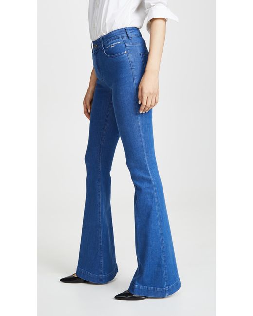 Stella McCartney Blue The 70's Flare Organic Eco Jeans