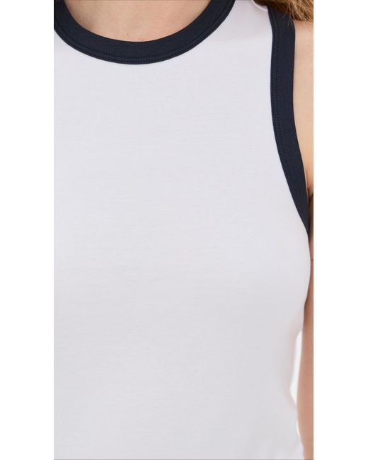 Rag & Bone White Mia Ringer Tank