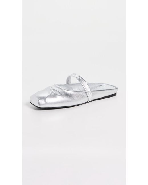 Marni White Sabot Flats