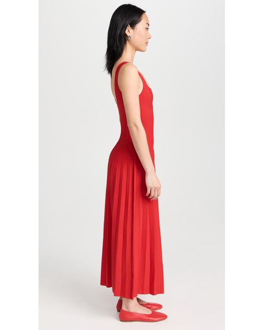 Staud Red Ellison Dress
