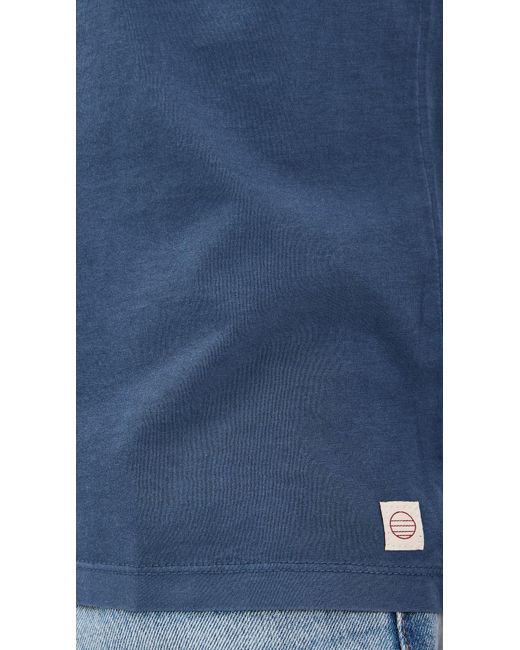 Marine Layer Blue Signature Sea Change Crew Tee for men