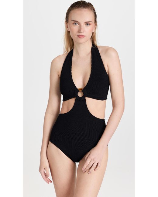Hunza G Synthetic Ursula One Piece In Black Lyst Australia