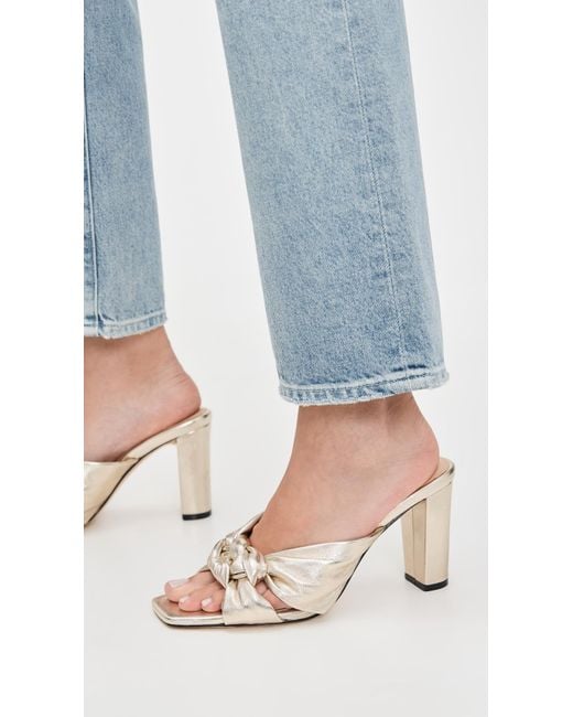 L'Agence Metallic Leonie Sandals