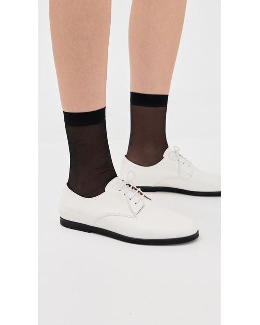 Common Projects White Soft Derby Shoes