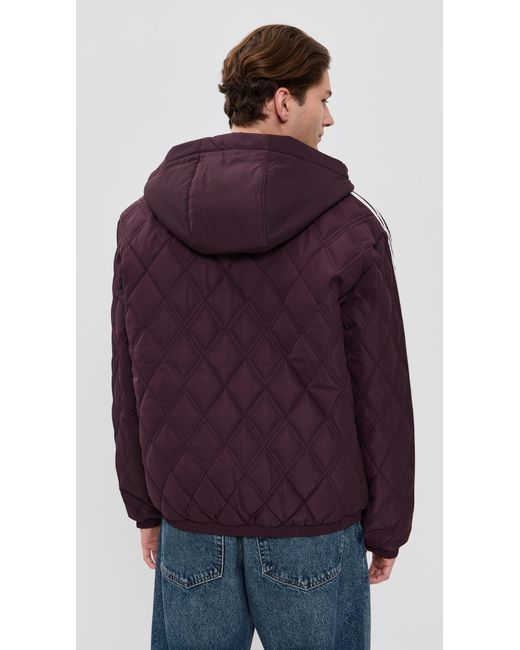 Adidas Purple Quilted Jacket
