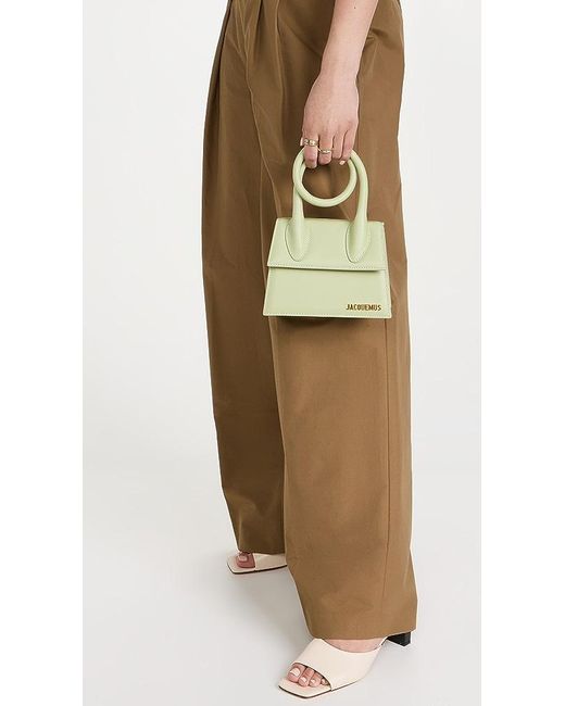 Jacquemus Le Chiquito Noeud Satchel in Green | Lyst