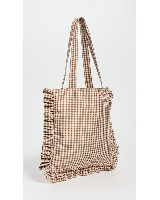 Loeffler Randall Natural Justine Ruffle Tote
