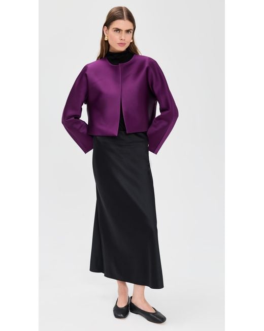 Leset Purple Bobbi Crop Jacket