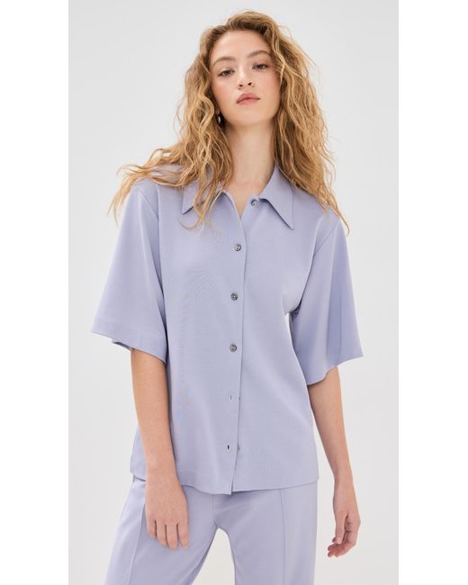 BITE STUDIOS Purple Jersey Short Sleeve Shirt