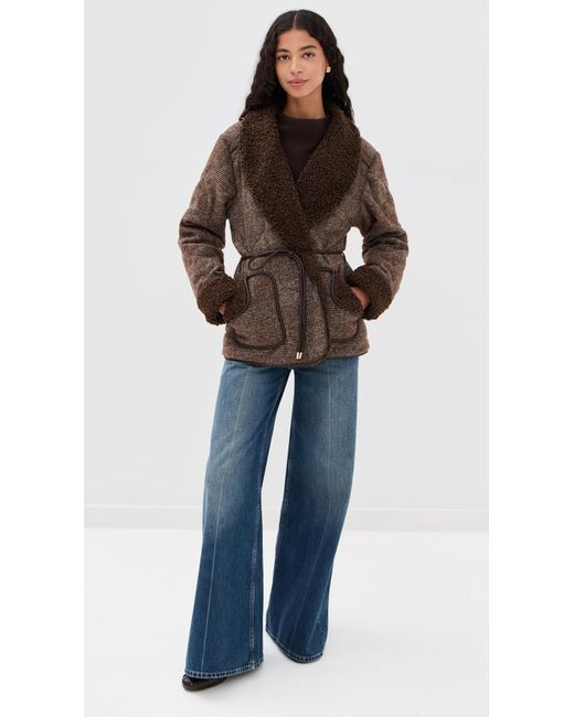 Jonathan Simkhai Brown Rorie Quilted Jacket