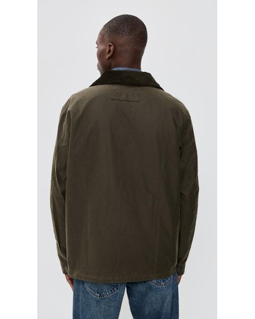 Barbour Black Re-Engineered Utility Bedale Wax Jacket for men