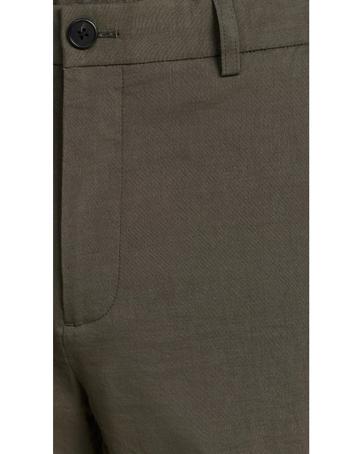 Theory Green Curtis Drawstring Pant In Good Linen for men