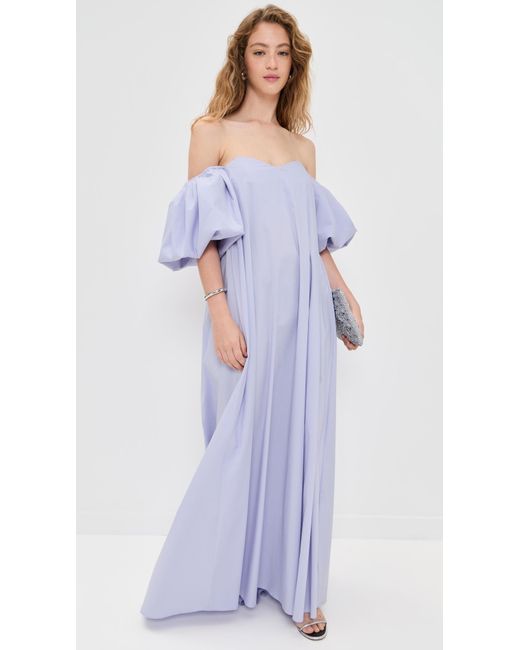Caroline Constas Purple Palmer Gown
